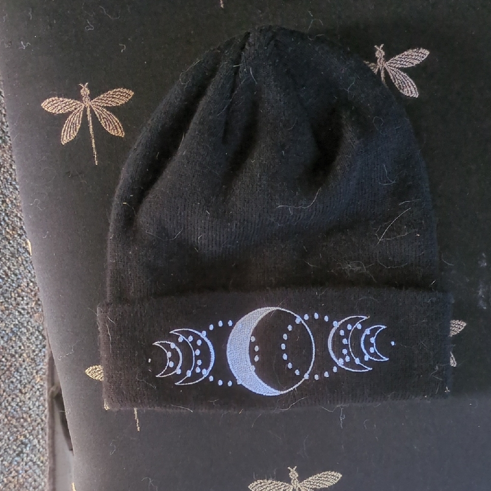 Spencer's Black Moon Phase Beanie